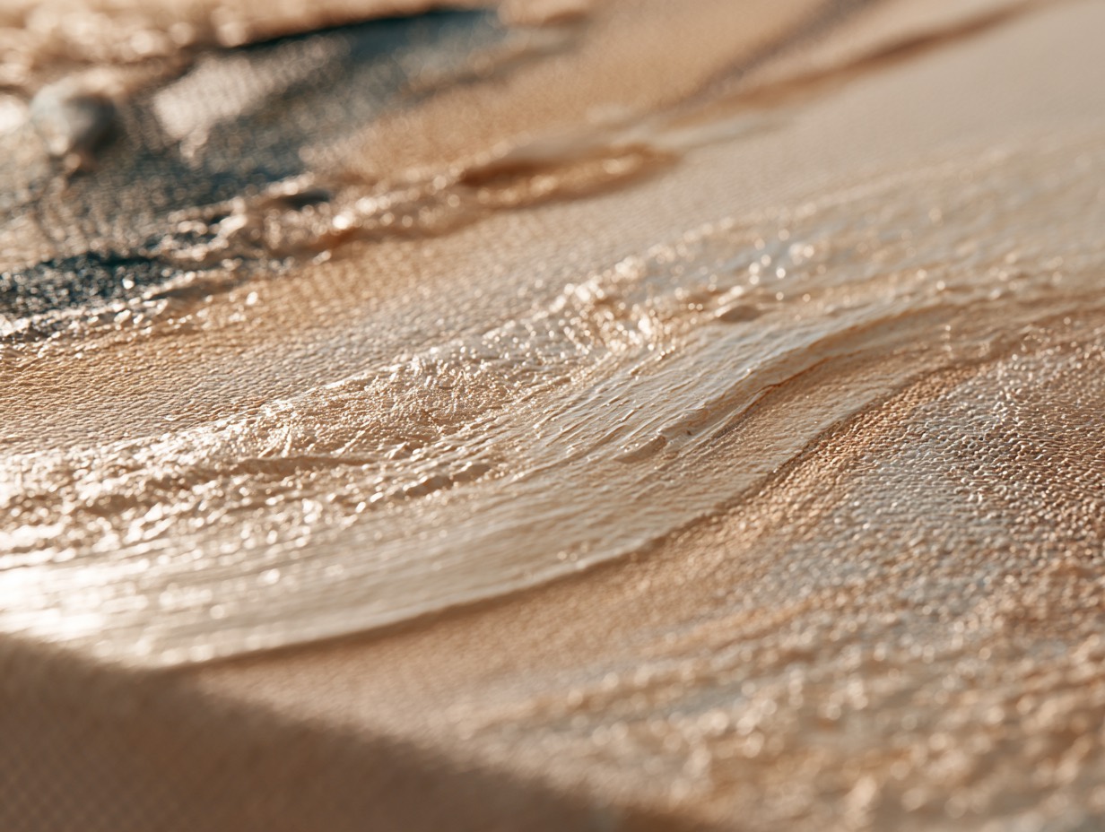 Raised finishing touches that give the artwork depth
