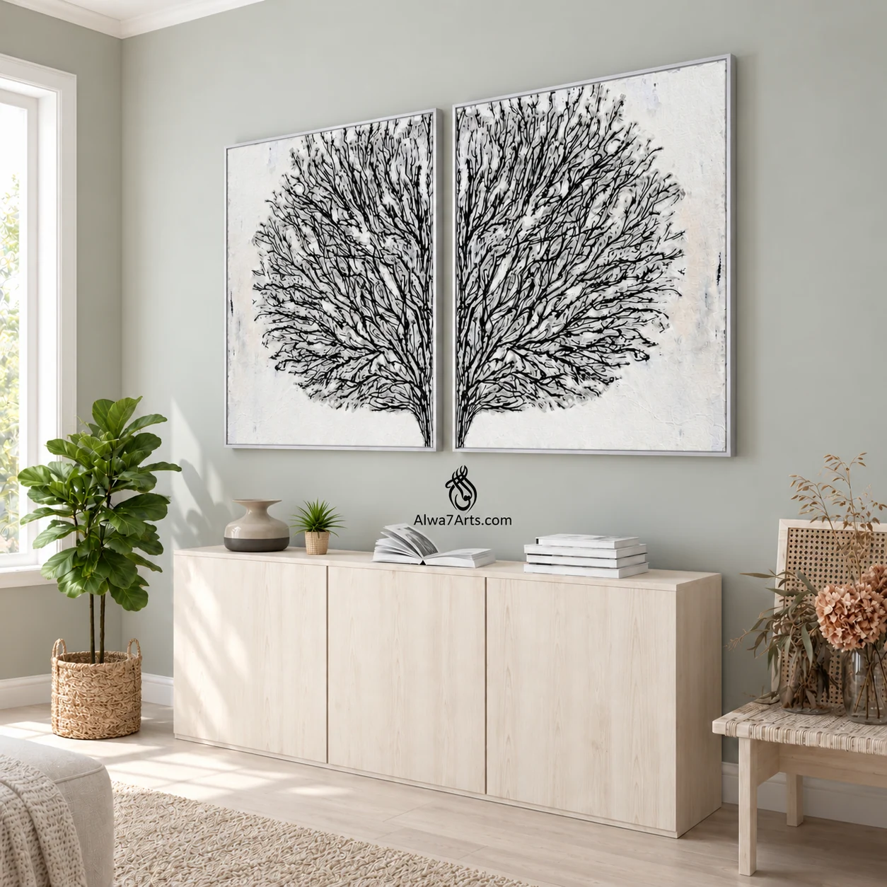 Tree of Shadows from Contemporary Abstracts, code ALW-L012